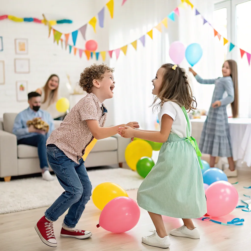 Kids having fun at a party